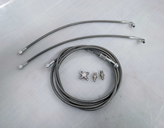 Unbroken Rear Brake Hose with Double Caliper